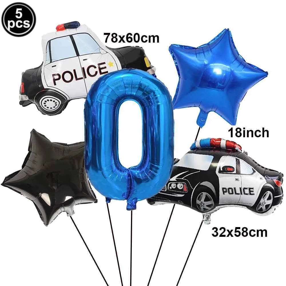 10pc Police Cupcake Toppers Policeman Birthday Cupcake Picks Police Cake Decors Baby Shower Police Theme Birthday Party Supplies