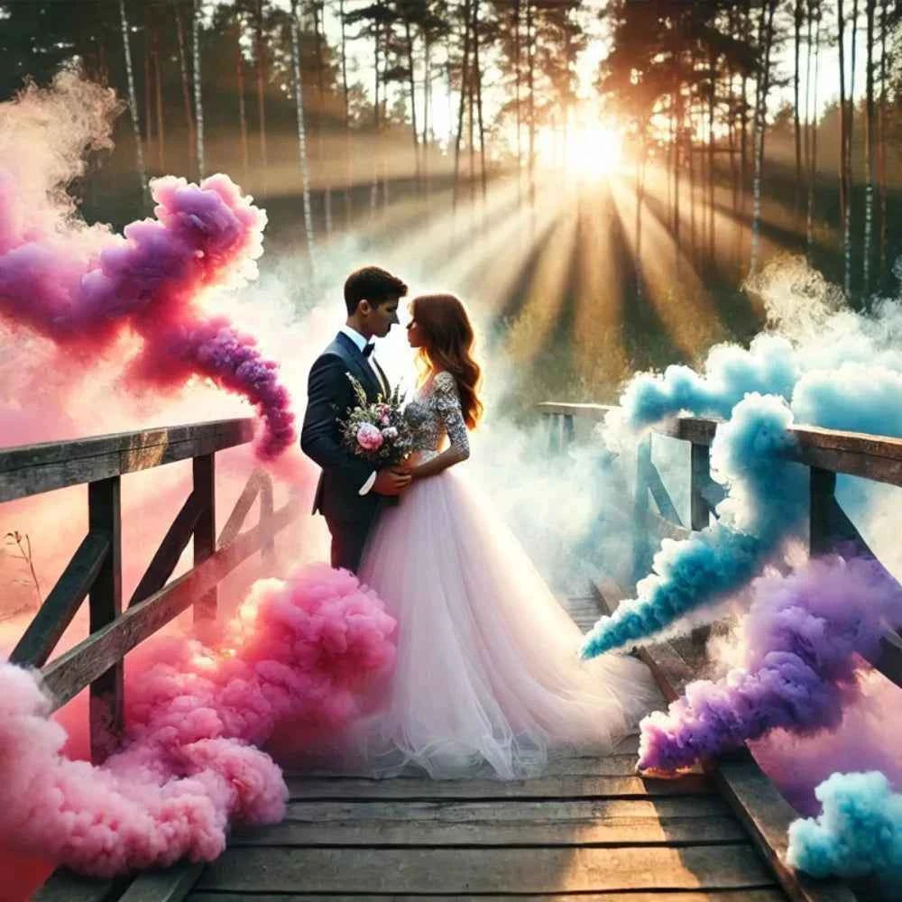 Multiple Pieces Colorful Handheld Smokes Stage Atmosphere Prop Studio Wedding Celebrations Party Supplies Decorations 8 Colors