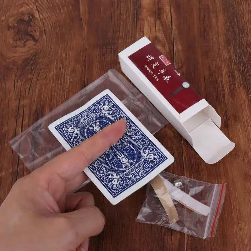 Watch This (Card+Watch Set) Magic Tricks Card Change to Watch Close Up Street Illusion Gimmick Mentalism Puzzle Toy Magia Card