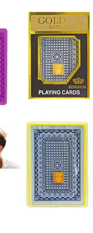 Marked Cards For UV Contact Lenses Magic Plastic Deck Funny Game Gold kingdum Anti Cheating Poker  Board Game