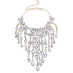 Rhinestone Waterdrop Necklace