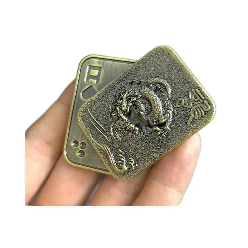 Magnetic Push Coin Haptic Coin Pushing Card Pushing Plate Mechanical Slider Mini Fidget EDC Metal Stress Relief Toy Antistresse