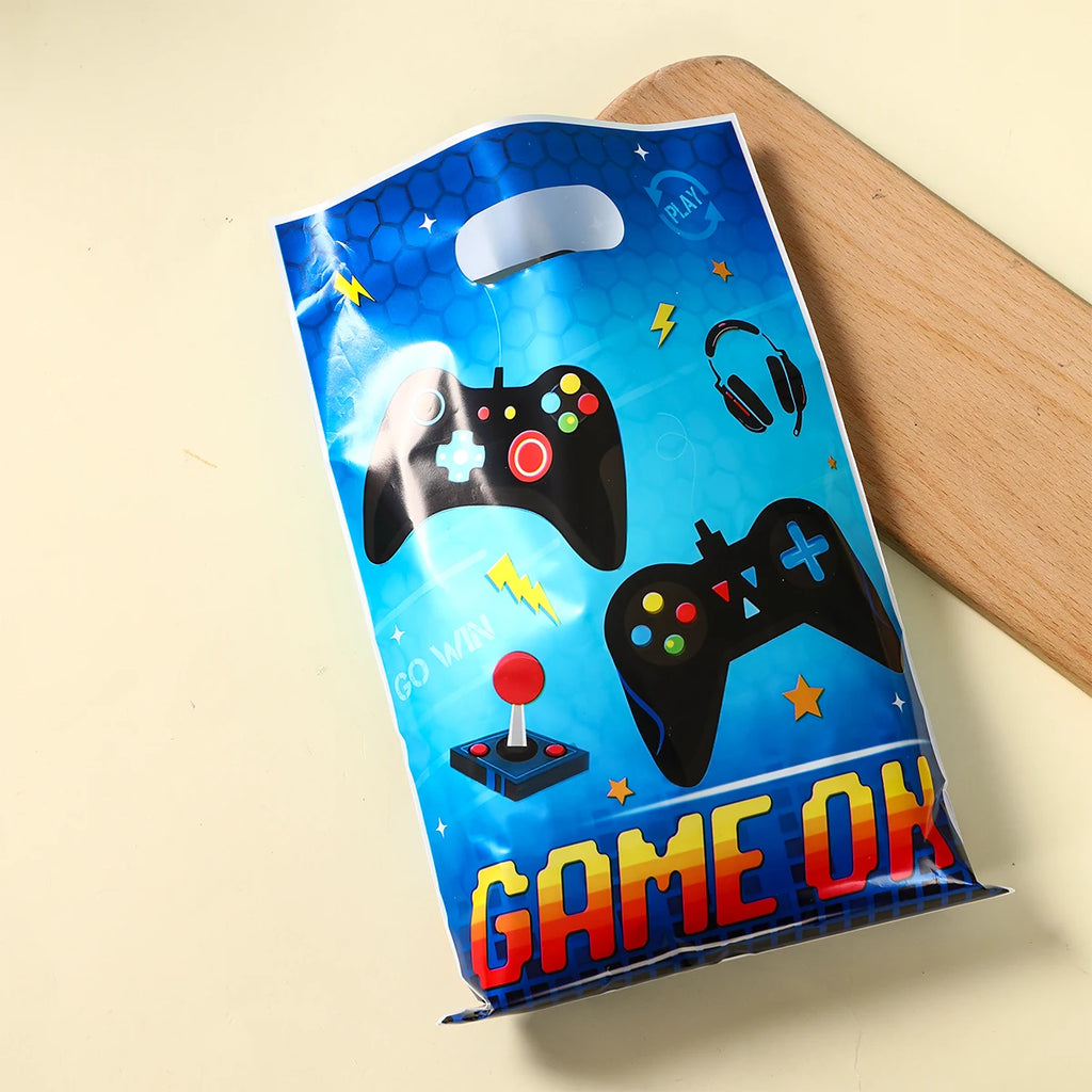 10/25pcs Game Party Gift Bag Electronic Game Theme Birthday Party Decor Happy Birthday Party Gift Bag with Handle Party Supplies - Big Tim's Magic Emporium