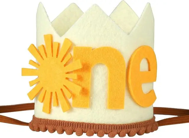1st Birthday Party Decoration Sun's Birthday Crown Happy Birthday Party Decoration Hat