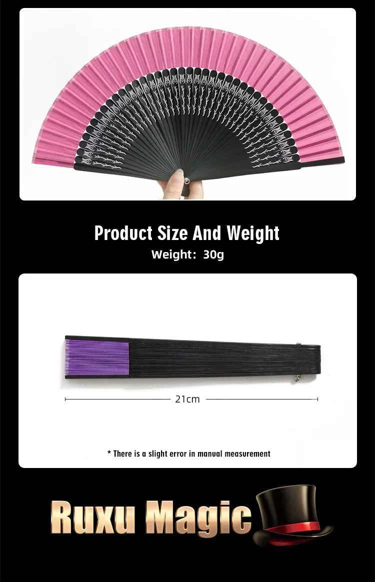 Appearing Fan Magic Tricks - Folded Fan Opened Disappearing Illusions for Stage and Street Performance - Big Tim's Magic Emporium