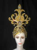 The Stardust Wings of Radiance – Deluxe Feathered Samba & Carnival Crown