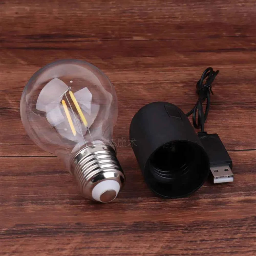 Professional Magic Light Bulb Prop Unbreakable Mind Reading Illusion Lamp Controlled by Magnet Stage Performance Trick Tool