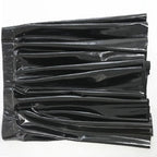 Gothic PU Leather PVC Shiny Flared Pleated Mini A-Line Skirt