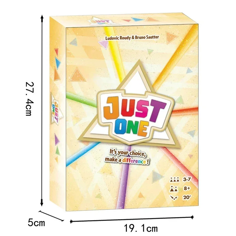 Just One Party Game - Engaging Board Game for Kids and Adults | 3-7 Players Family and friends gathering games - Big Tim's Magic Emporium