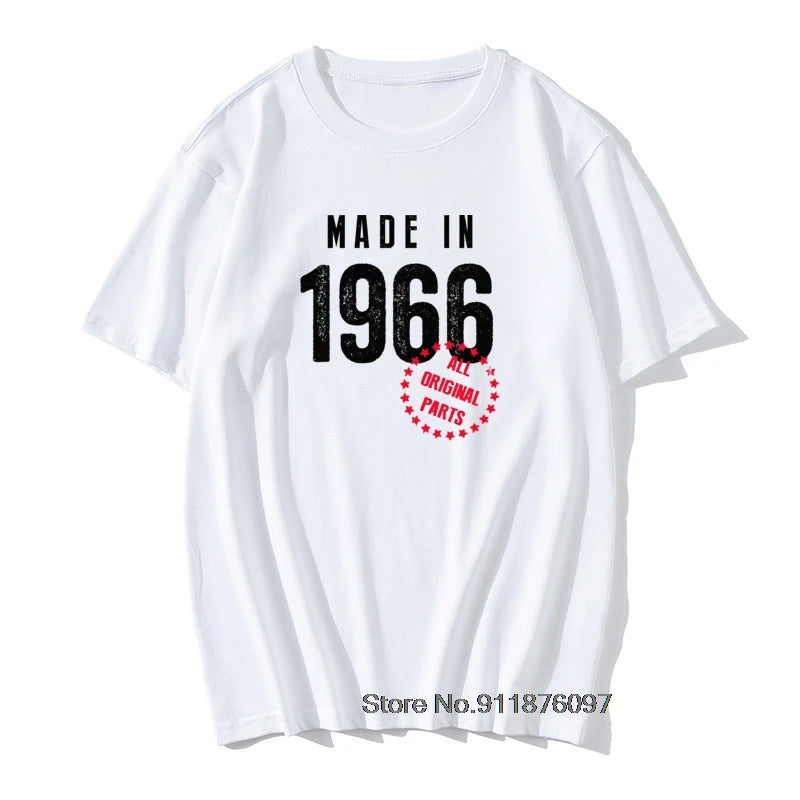 Funny T shirt Husband Birthday Gift 100% Cotton Retro TShirts 1965 1966 1967 1968 1969 Vintage Print Man Round Neck Clothes - Big Tim's Magic Emporium