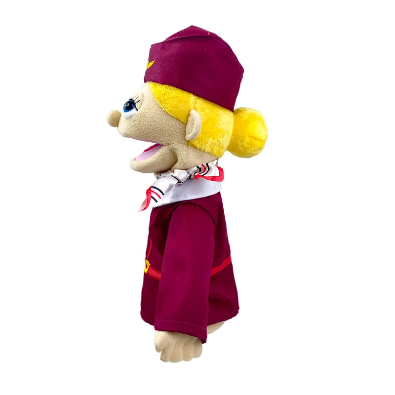 Cute Cartoon Profession Series Hand Puppet Plush Doctor Police Officer Nurse Teacher Job Puppet Ventriloquism Doll - Big Tim's Magic Emporium