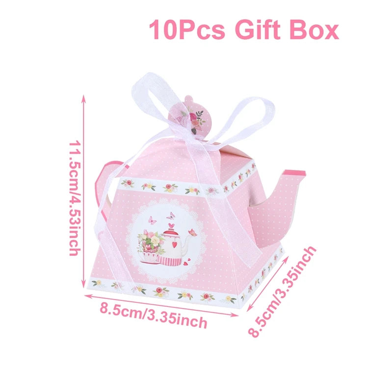 Pink Tea Party Cake Stand Birthday Party Decoration Kids Baby Shower Party Supplies Wedding Table Decor Afternoon Tea Party - Big Tim's Magic Emporium