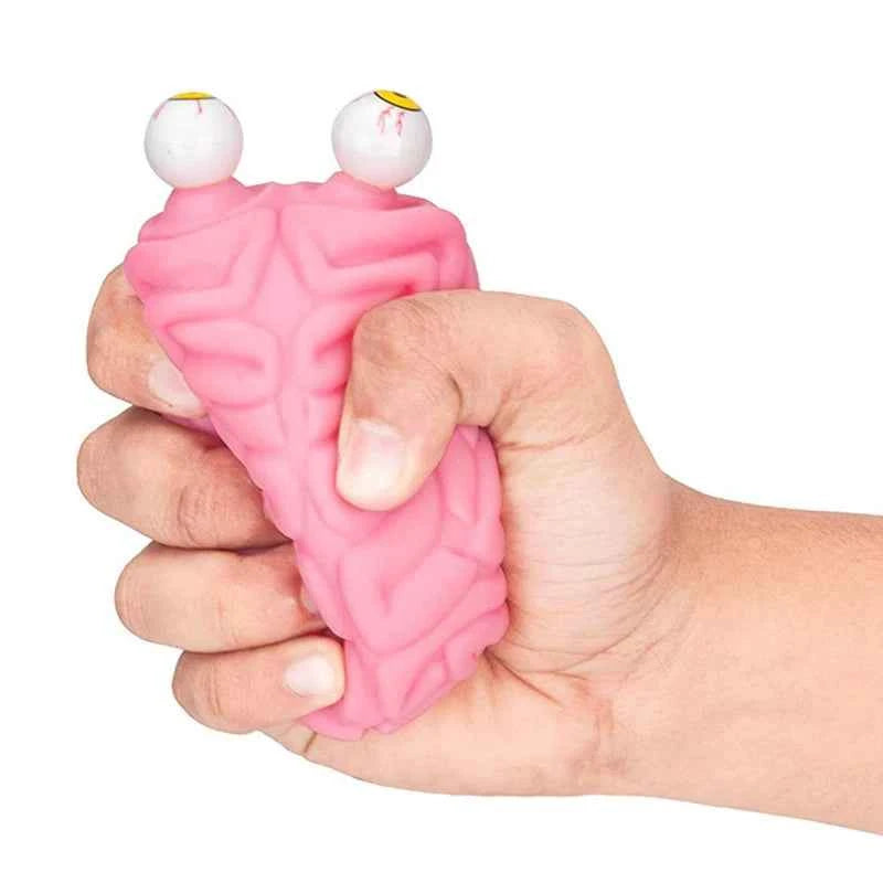 Anti Stress Flippy Brain Squishy Eye Popping Squeeze Fidget Toy Cool Stuff Kids ADHD Autism Anxiety Relief Toy Weird Stuff