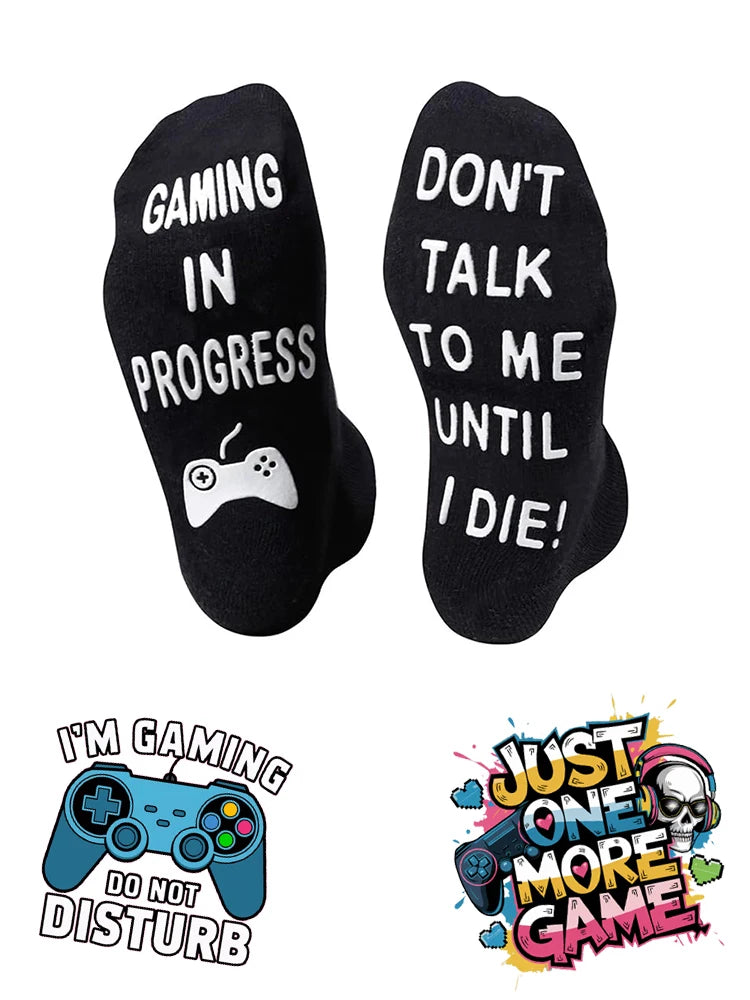 Funny Gaming Gifts For Men Boys Gamer Gifts, Novelty Video Game Socks Socks Gaming In Process - Big Tim's Magic Emporium