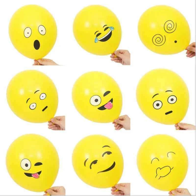 One Year Old Children's Birthday Party Is Decorated with Lovely Smiling Face Printing Large Eye Latex Balloon