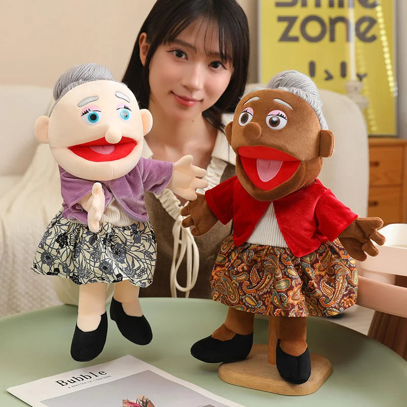 Family Hand Puppets – 38cm Plush Character Puppets for Storytelling & Role Play - Big Tim's Magic Emporium