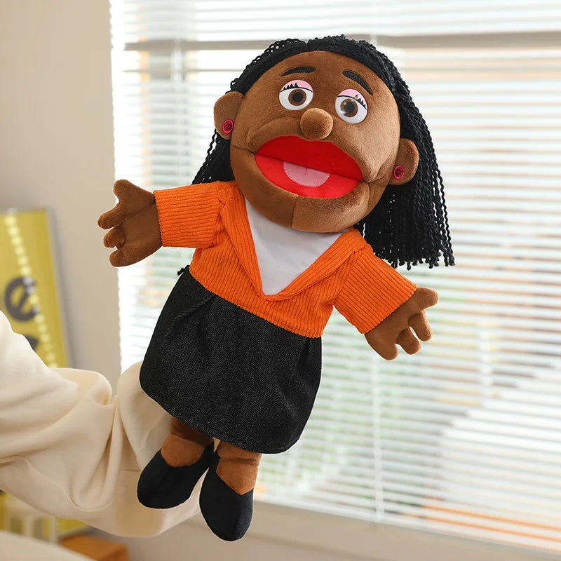 Family Hand Puppets – 38cm Plush Character Puppets for Storytelling & Role Play - Big Tim's Magic Emporium