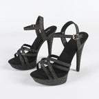 The Stardust Catwalk Stiletto – Luxury Rhinestone Platform Sandals