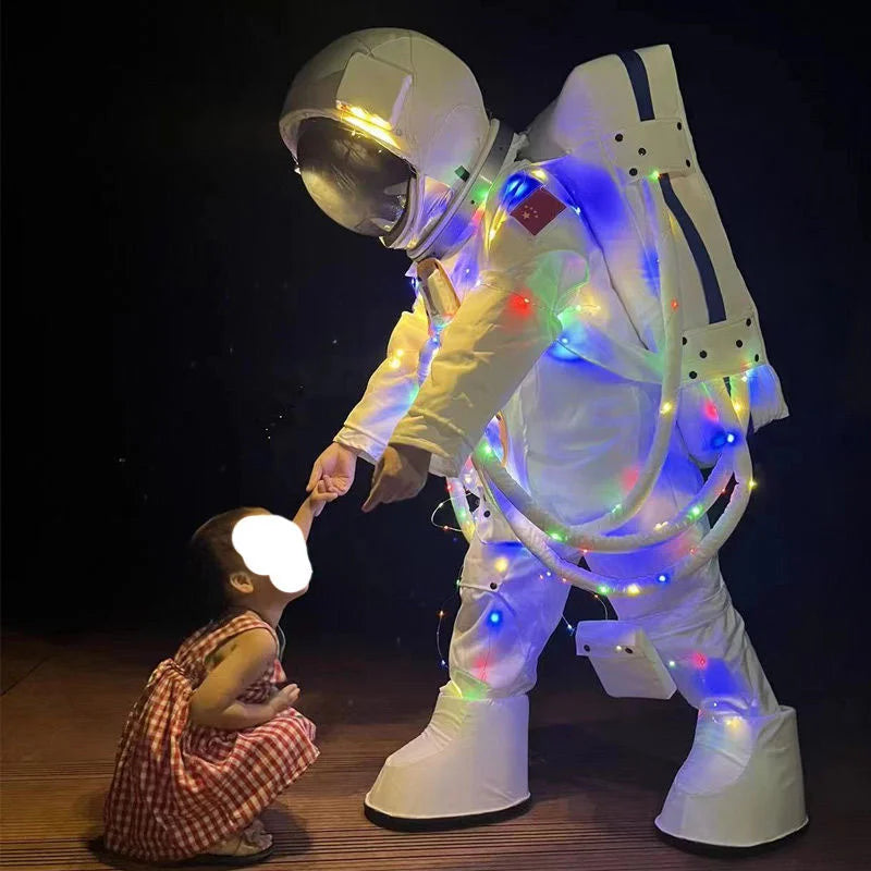 Halloween Spaceman Cosplay Costume Astronaut Cos Suit With Helmet Adult Inflatable Children's Day Photography Photo For Family - Big Tim's Magic Emporium
