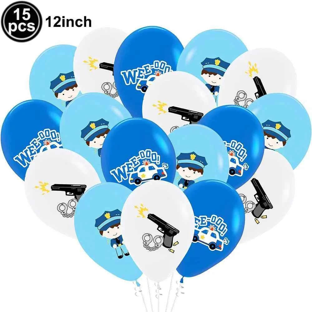 10pc Police Cupcake Toppers Policeman Birthday Cupcake Picks Police Cake Decors Baby Shower Police Theme Birthday Party Supplies