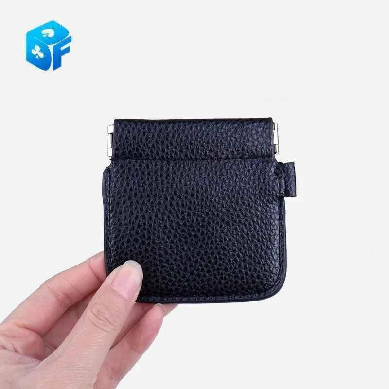 VDR Quiver Plus Magic Tricks Magia Coin Purse Leather Magician Close Up Street Illusions Gimmick Prop Appear Vanish Magica coins