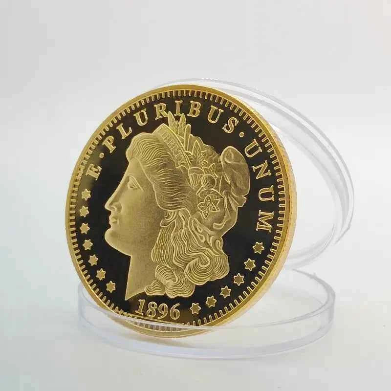 Fashion Morgan Dollar Coin Commemorative Coin Bitcoin Commemorative Medal Scenic Area Coin Home Activity Decoration Gift