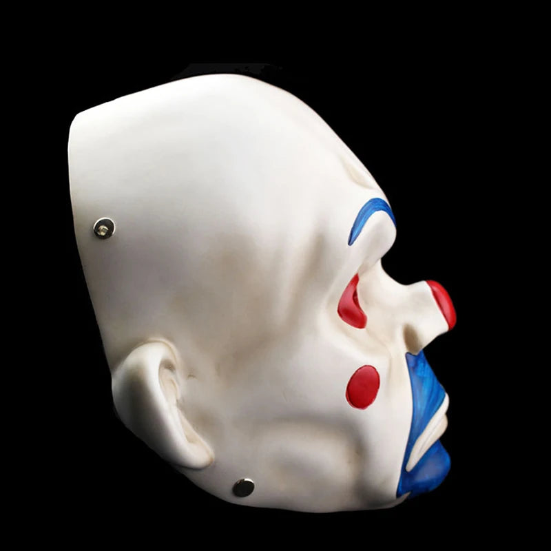 High Quality Resin Mask Collect Halloween Joker Robber Mask Adult Clown Dark Knight Scary Masquerade Party Cosplay Costume Props - Big Tim's Magic Emporium