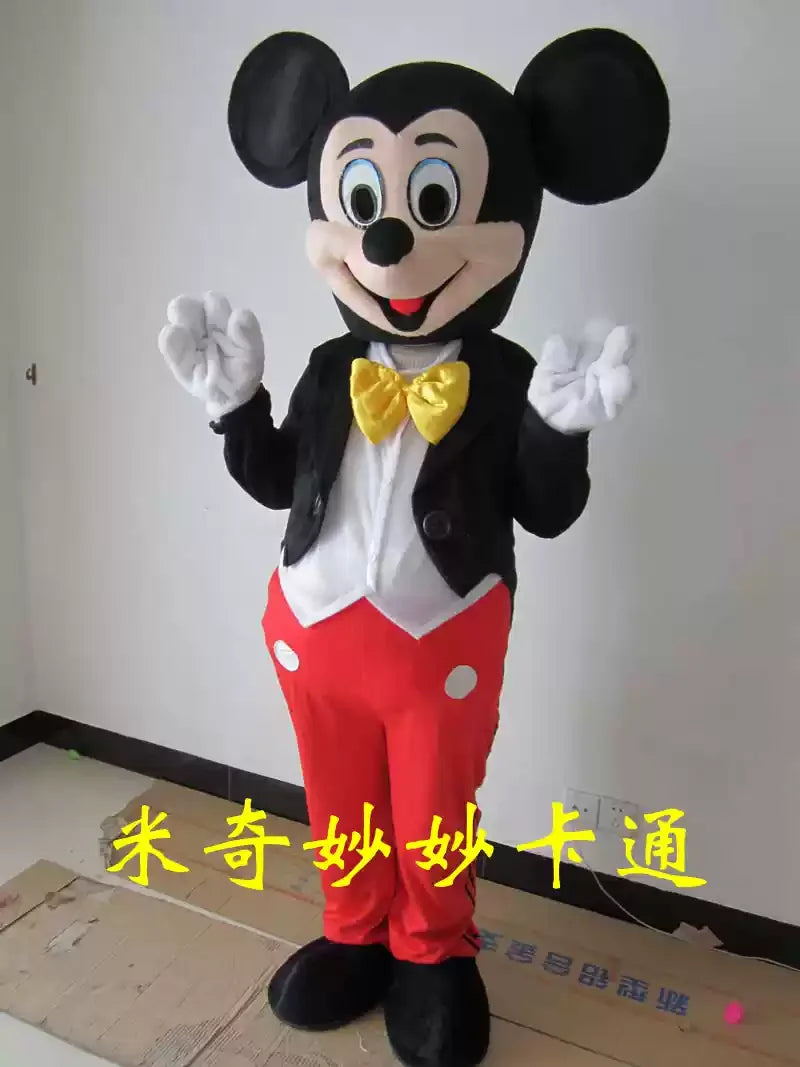 Mickey & Minnie Mouse Santa Mascot Costume | Adult Holiday Cosplay & Event Outfit - Big Tim's Magic Emporium