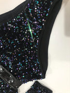 Women's Sequin Dance Bodysuit Costume for Dai & Chinese Folk Dance