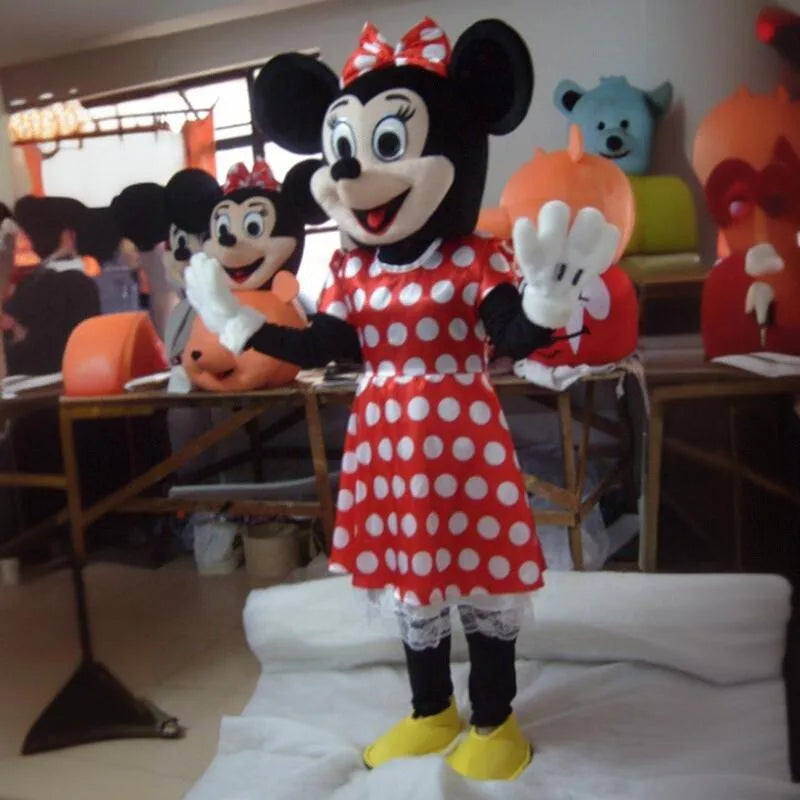 Mickey & Minnie Mouse Santa Mascot Costume | Adult Holiday Cosplay & Event Outfit - Big Tim's Magic Emporium