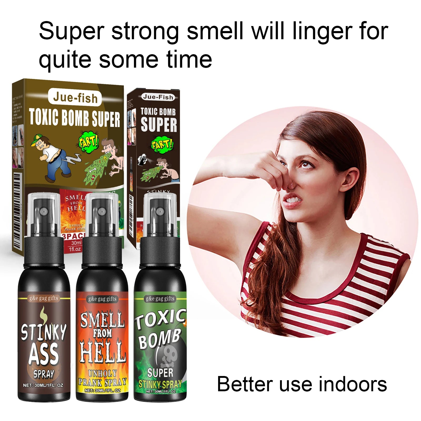 Novelties Liquid Fart Gag Prank Joke Spray Can Stink Bomb Smelly Stinky Gas Joke Sprinkle Prank Family Entertainment Supply by Big Tim's Magic Emporium