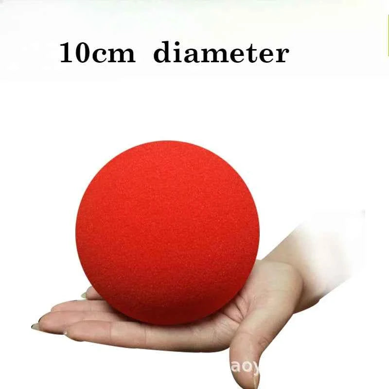 Jumbo Super Soft Sponge Ball – 10cm Magic Prop (Yellow, Red, or Blue) - Big Tim's Magic Emporium
