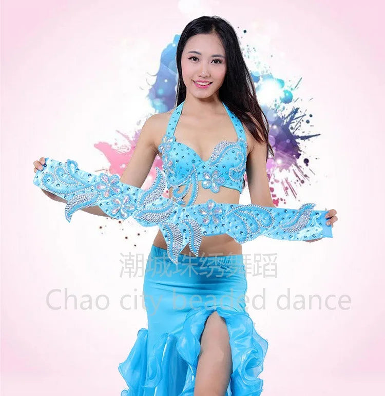 Customized Halloween Belly Dance Costume Set | Exotic Dancewear with Big Skirt - Big Tim's Magic Emporium