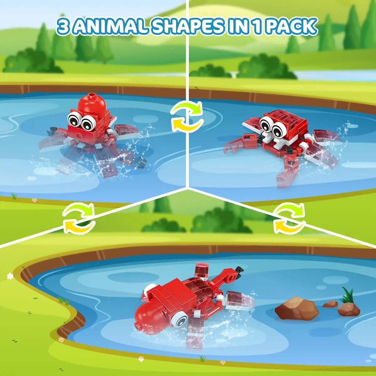 Party Favors for Kids Animals Building Block Toy for Goodie Bag Stuffers Classroom Student Prizes Birthday Gifts for Boys Girls