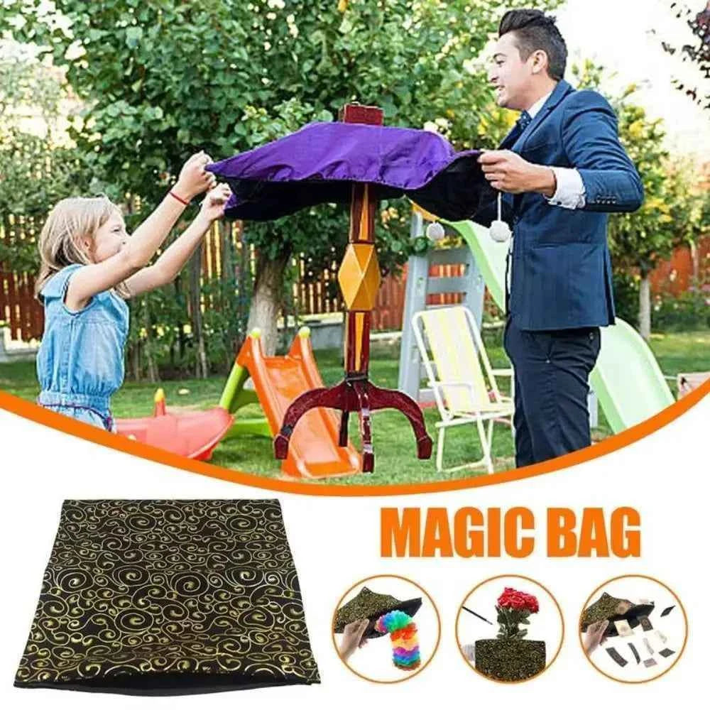 With Compartment Magic Tricks Change Bag Object Appear Gimmick Comedy Magics Invisibag Black Easy Operation Invisible Magic Bag