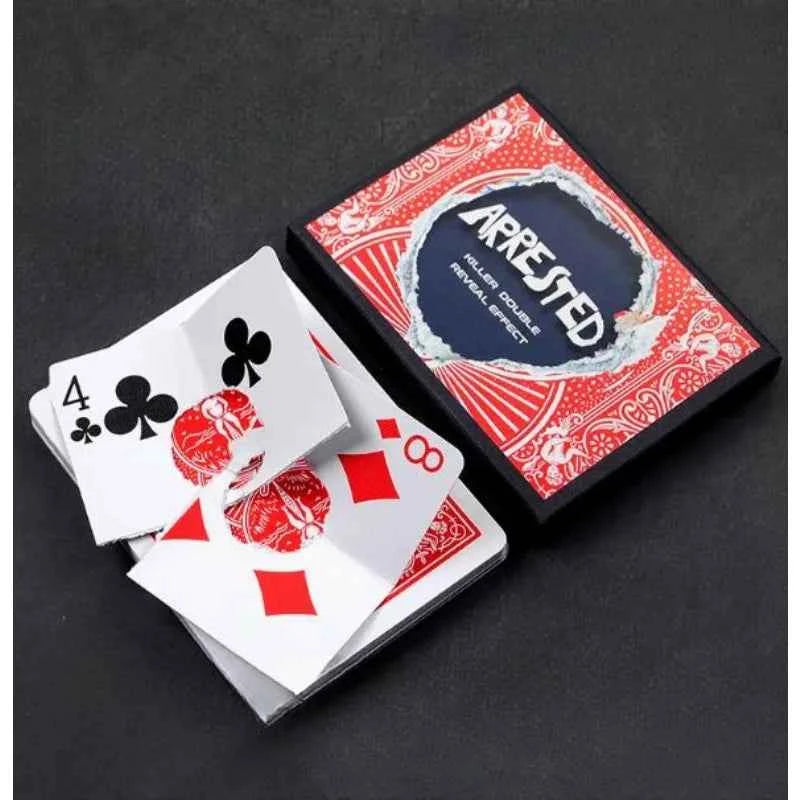 Arrested By Adrian Vega (26pcs Gimmick Cards) Close Up Magic Tricks Illusions Street Magia Props Poker Deck Magic Bar Trick Fun