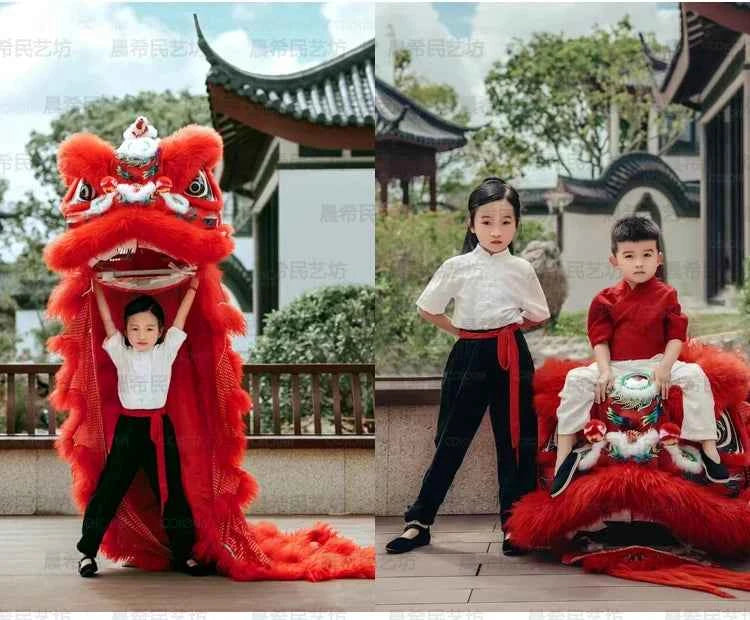 lion dance props complete set of lion dance adult full set of double single