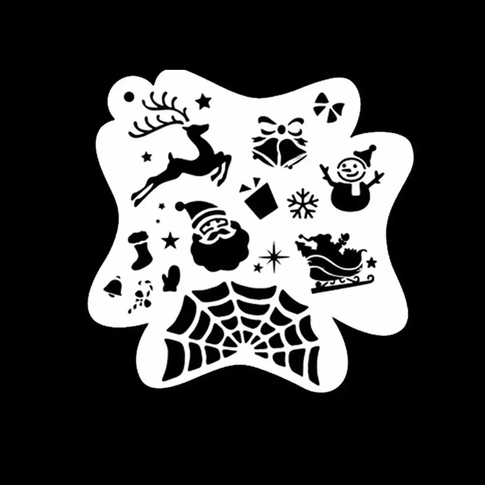 Face Paint Stencils Professional Body Art Paint Stencils Reusable for Adults Kids Easily Use Templates for Parties Makeup Tools