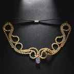 Rhinestone Drop Head Chain Headpiece