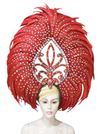 The Stardust Wings of Radiance – Deluxe Feathered Samba & Carnival Crown