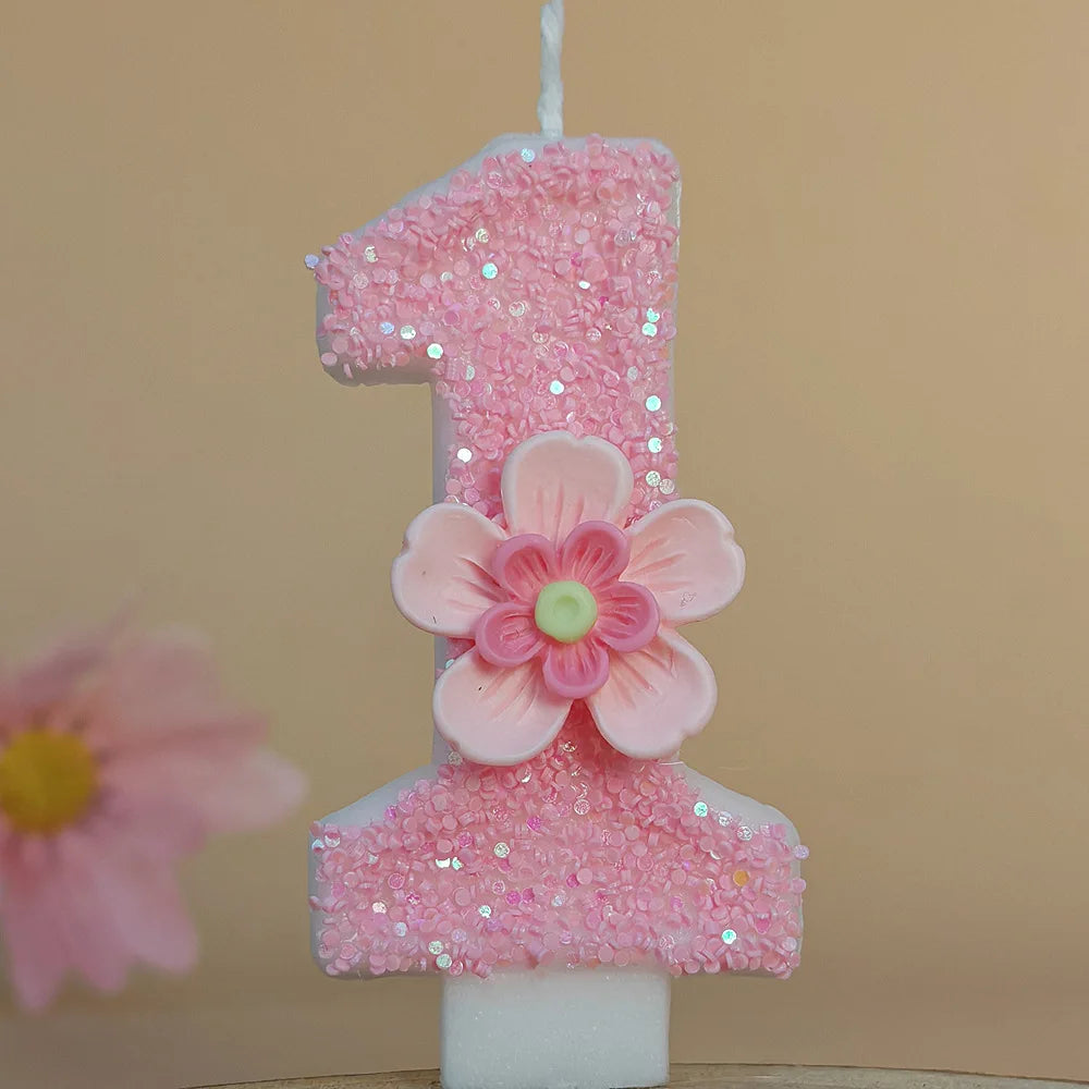 Birthday candle creative digital birthday cake ornament girl children's atmosphere decoration