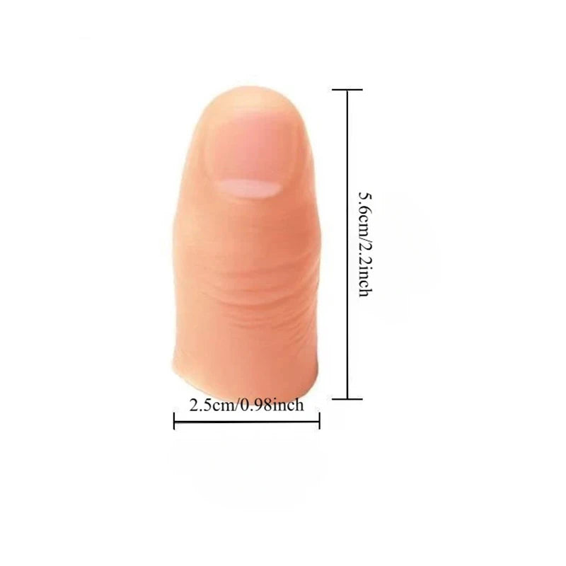 Thumb Tip Finger Fake Magic Trick Close Up Vanish Appearing Finger Trick Props Toy Halloween Funny Prank Party Magician Accessor