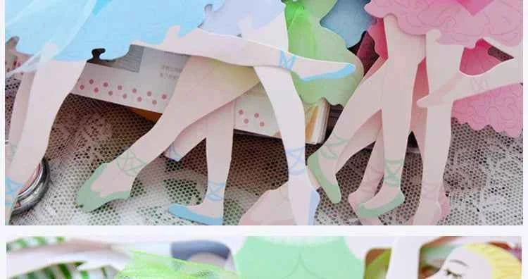 1Set Ballet Girl Dancing Bunting Banner Ballerina Paper Flag Wedding Hanging Streamer DIY Supplies Party Favors Birthday Decor
