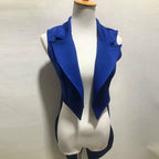 The Stardust Sapphire Showman – Sleeveless Cabaret Tailcoat