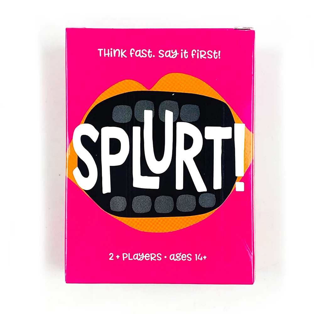 Splurt! Think Fast Say It First! Portable Party Card Travel Game Pink Board Game Birthday Gifts Family Gathering Game Cards - Big Tim's Magic Emporium