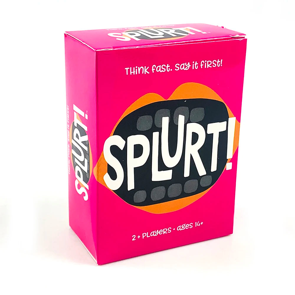 Splurt! Think Fast Say It First! Portable Party Card Travel Game Pink Board Game Birthday Gifts Family Gathering Game Cards - Big Tim's Magic Emporium