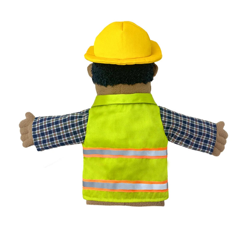 Cute Cartoon Profession Series Hand Puppet Plush Doctor Police Officer Nurse Teacher Job Puppet Ventriloquism Doll - Big Tim's Magic Emporium