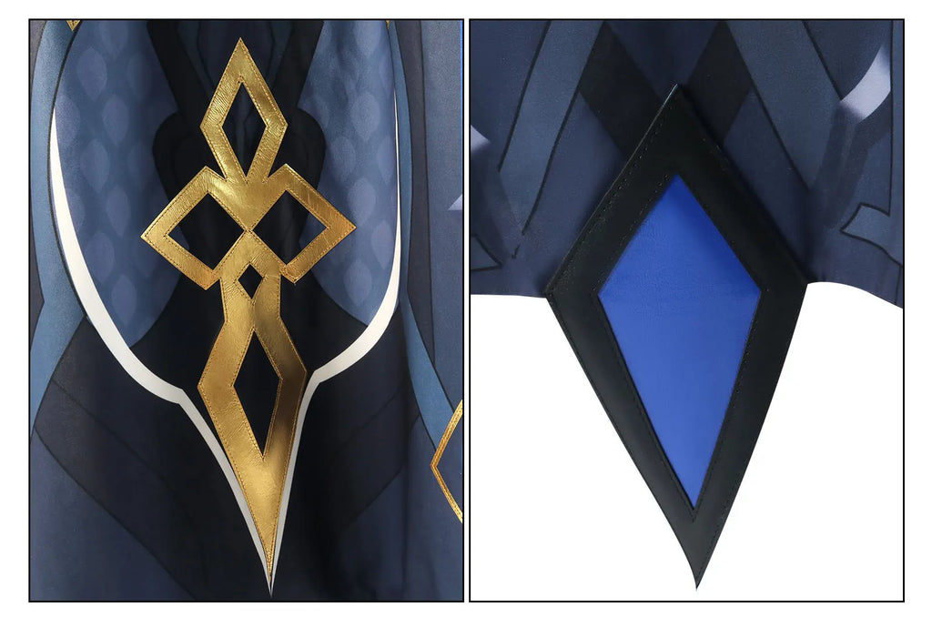 Il Capitano Cosplay Costume | Cloak, Uniform & Mask Set | Genshin Impact - Big Tim's Magic Emporium