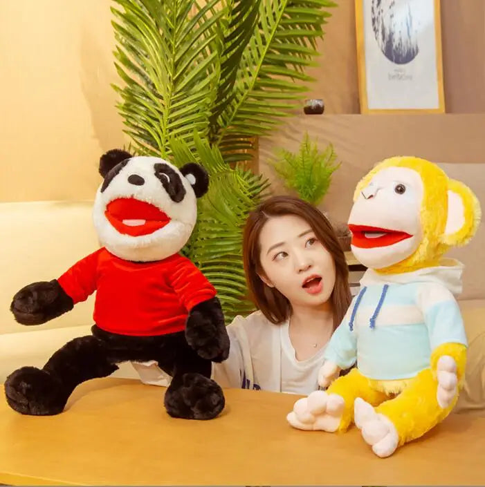 slappy puppet Animal Hand Puppet Children Theater Performance Props Scary Doll Dinosaur Panda Plush Toys Kids Gift - Big Tim's Magic Emporium