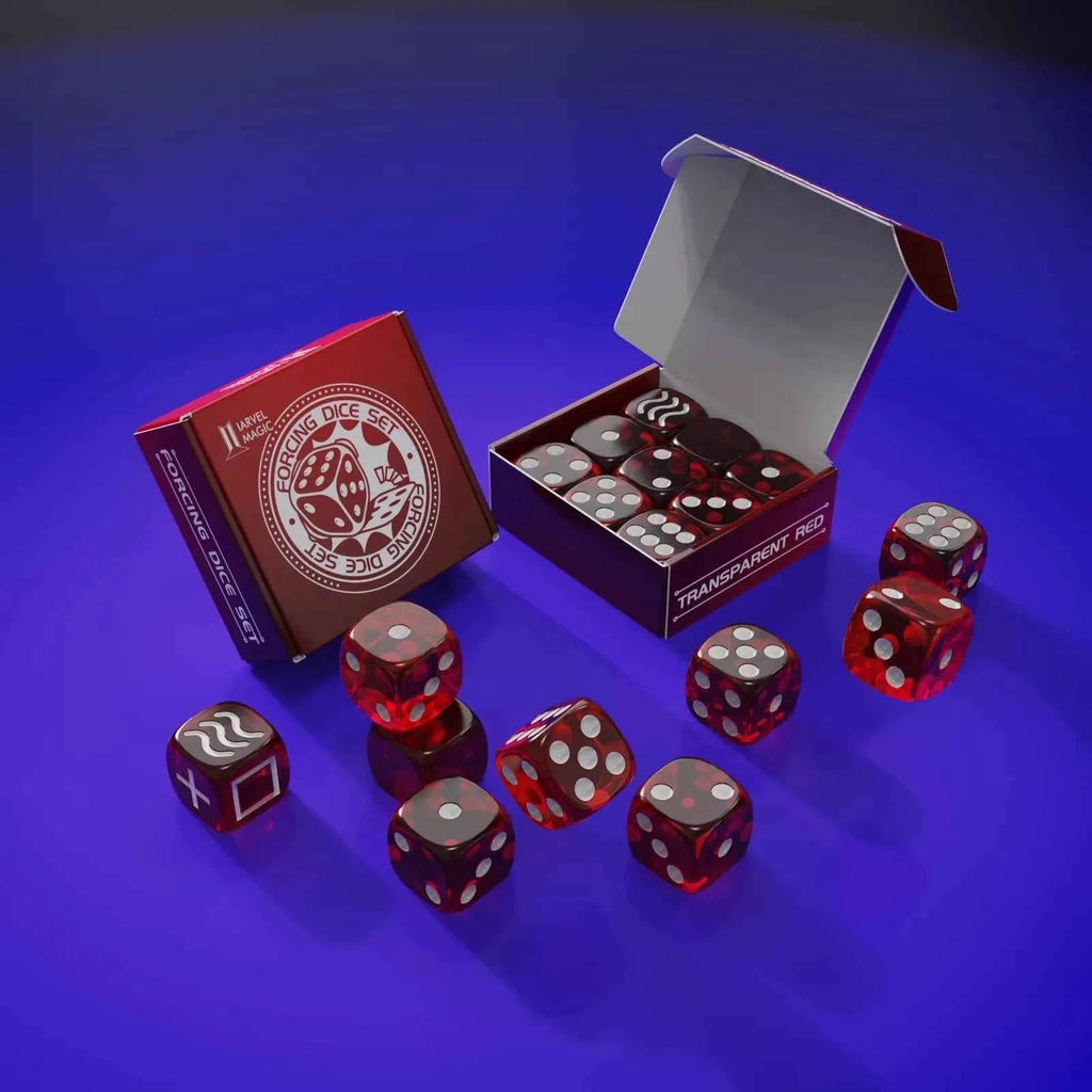 Forcing Dice Set (8 Colors,No Instructions) Magic Tricks Force a Number Magia Close Up Parlor Illusions Gimmicks Mentalism Props